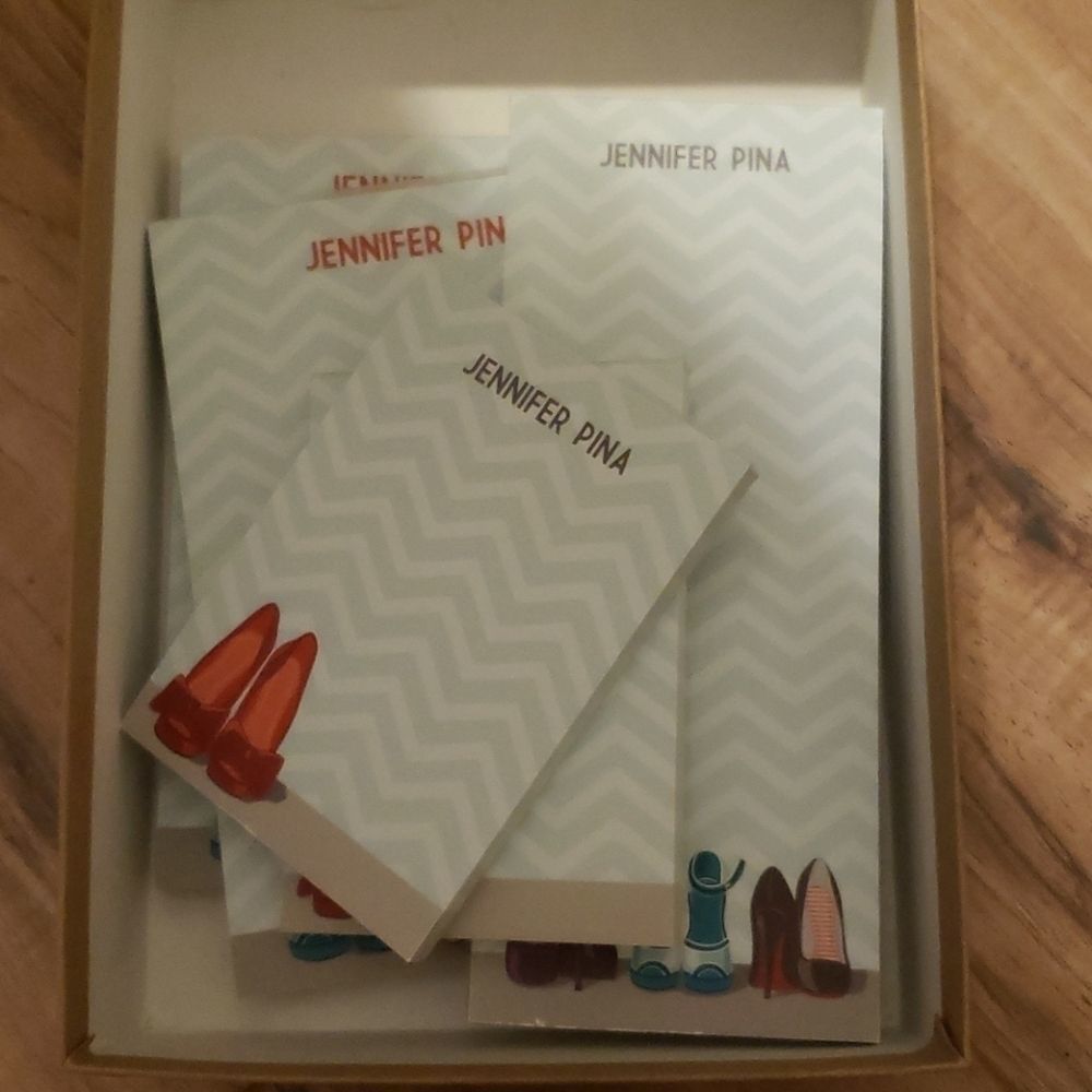 PAPERSOURCE Shoe Stationary "Jennifer Pina"